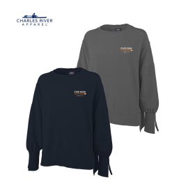 CR Ladies' Camden Spliced Crewneck Sweatshirt. 5523 