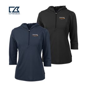 Cutter & Buck - Ladies' Recycled Half Zip Hoodie. LCK00120 - DF/LC