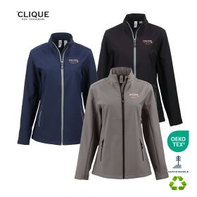 Clique Temp Eco Stretch Full Zip Womens Softshell Jacket - LQO00068