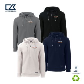 C & B Roam Eco Recycled 1/2-Zip men's Hooded Pullover. MCK01279