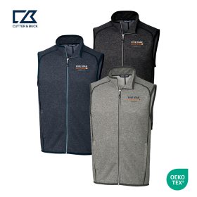 C&B Men's Sweater Knit Full Zip Vest. MCO00047