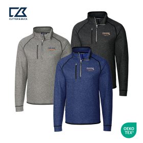 Cutter & Buck Mainsail Sweater-Knit Mens Half Zip Pullover Jacket. MCO00049