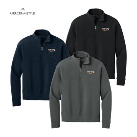 Mercer+Mettle Men's Linear Texture 1/4-Zip. MM3040