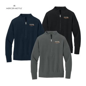 Mercer+Mettle Ladies' Linear Texture 1/4-Zip. MM3041