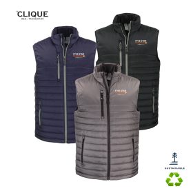 Clique Valhalla Full Zip Mens Puffer Vest. MQO00082