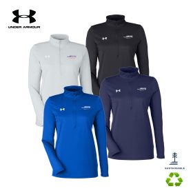 AUTO - Under Armour Ladies' Team Tech half-zip. 1376862 - DF/LC