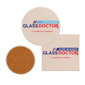 4" Extra Absorbent Coasters in Round or Square (LOTS OF 6). 1594/1593