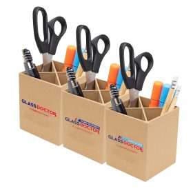 4 Compartment Pen & Pencil Cup (LOTS OF 6). 55246