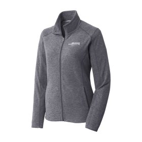 H&B Ladies' Heather Microfleece Full-Zip Jacket. L235
