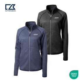 H&B - Cutter & Buck Mainsail Sweater-Knit Womens Full Zip Jacket. LCO00059