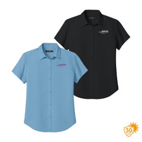 H&B-Ladies' Short Sleeve UV Dock Side Shirt. LW963