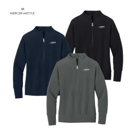 H&B - Mercer+Mettle Ladies' Linear Texture 1/4-Zip. MM3041