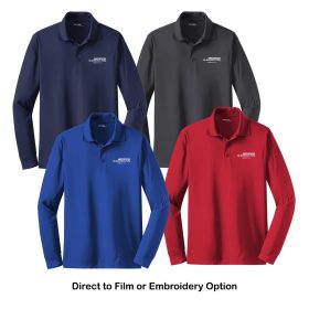 H&B  Long Sleeve Sport-Wick Polo. ST657