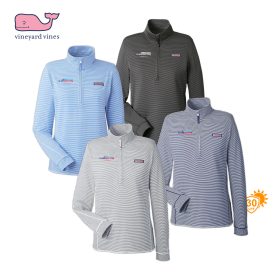 AUTO - Vineyard Vines Ladies' Sankaty Half-Zip Pullover. K002521 - EMB/RC