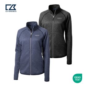 STANDARD - Cutter & Buck Mainsail Sweater-Knit Womens Full Zip Jacket. LCO00059