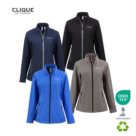 STANDARD - Clique Temp Eco Stretch Full Zip Womens Softshell Jacket - LQO00068