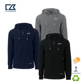 H&B - C&B Roam Eco Recycled Half  Zip men's Hooded Pullover. MCK01279