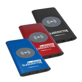 8000MAH Power Bank & Wireless Charger with USB-C Cord. PWR801C