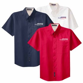 H&B Men's Short Sleeve Easy Care Shirt. S508