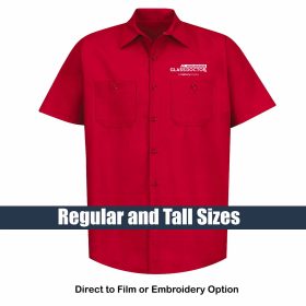 H&B Men's Short Sleeve Work Shirt. SP24