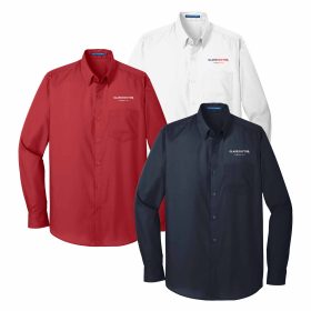 STANDARD - Men's Long Sleeve Poplin Shirt. W100