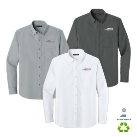 AUTO-Men's Long Sleeve Nailhead Easy Care Shirt. W816