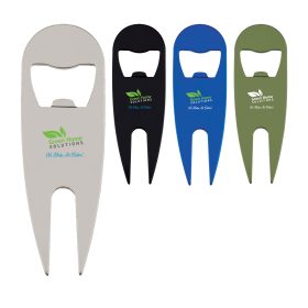 Aluminum Divot Tool with Bottle Opener (LOTS OF 24). 7270