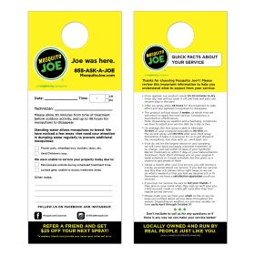 Door Hanger Facts About Service, 4 x 11"