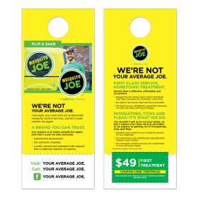 Door Hanger  - Not Your Average Joe, 4 x 11"