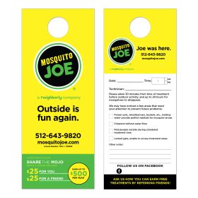 Door Hanger - Share the Mojo, 4 x 11"