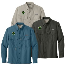 Eddie Bauer® Long Sleeve Performance Fishing Shirt. EB600 EMB/RC