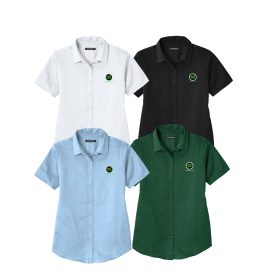 Women's Short Sleeve SuperPro Twill Shirt. LW809