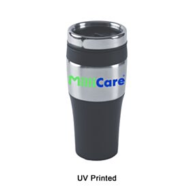 16 oz Silver Streak Travel Mug (Sold Individually). MG410