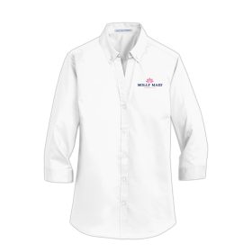 Ladies' 3/4-Sleeve SuperPro Twill Shirt. L665