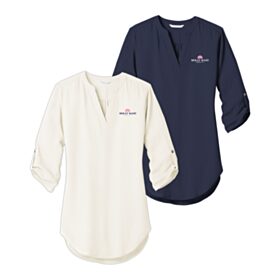 Ladies 3/4-Sleeve Tunic Blouse. LW701