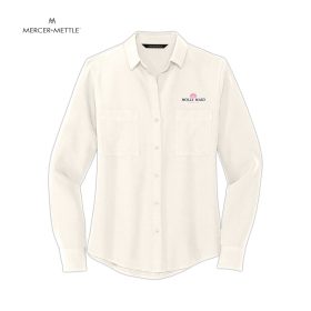 MERCER+METTLE&trade; Ladies' Stretch Crepe Long Sleeve Blouse. MM2013