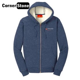 Heavyweight Sherpa-Lined Hooded Fleece Jacket. CS625
