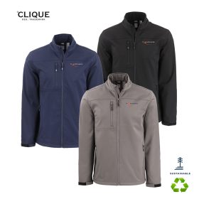Clique Tempest Waterproof Full Zip Mens Softshell Jacket. MQO00078