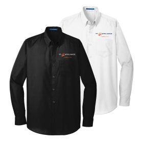 Men's Long Sleeve Poplin Shirt. W100