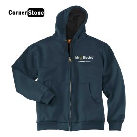 Heavyweight Full-Zip Hooded Sweatshirt with Thermal Lining. CS620
