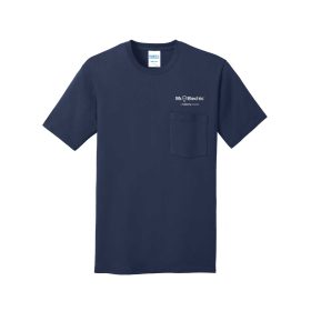 Short Sleeve Cotton Pocket Tee.  PC54P