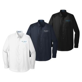 Men's Long Sleeve Poplin Shirt. W100