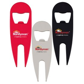 Aluminum Divot Tool with Bottle Opener (LOTS OF 24). 7270