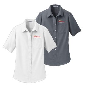  Ladies' Short Sleeve Oxford Shirt. L659