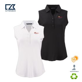 C&B Forge Eco Stretch Recycled Women's Sleeveless Polo. LCK00197 -DF/LC