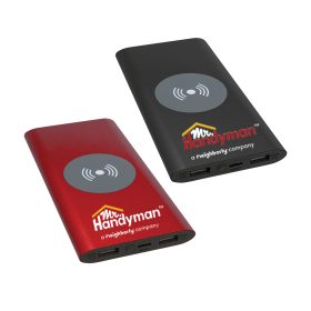 8000MAH Power Bank & Wireless Charger with USB-C Cord. PWR801C