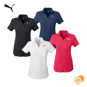 Puma Golf Ladies' Cloudspun Free V-Neck Polo. 597695