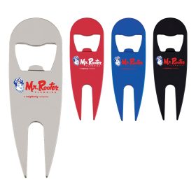 Aluminum Divot Tool with Bottle Opener (LOTS OF 24). 7270