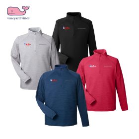 Vineyard Vines Men's Sankaty Quarter-Zip Pullover. K002709 - EMB/RC