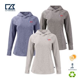 C&BAdapt Knit Recycled Ladies' Heathered Hooded Pullover. LCK00203 -DF/LC